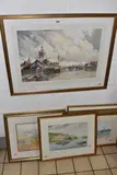 comprising Louis Van Staaten watercolour 'Near Haarlem', by Six Watercolours And Pastel Pictures, 1953, PASTEL, sold Apr 2026