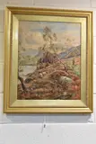 A shepherd by G. Murrey Stuart, oil on canvas, sold Mar 2026