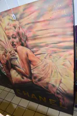 Chanel and sheets - marilyn by Pietro Psaier, acrylic on canvas, sold Mar 2026