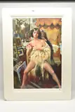 The painter with benedikte by Robert Lenkiewicz, print, sold Mar 2026