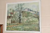 Orchard with flowering fruit trees, pontoise by David King, oil on canvas, sold Mar 2026