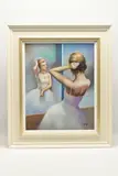 Reflection ii by Domingo Álvarez Gómez, pastel on paper, sold Mar 2026