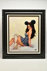My mouseketeer by Todd White, print on board, sold Mar 2026