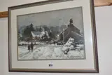Caldy village by George Thompson, 1996, pastel on paper, sold Mar 2026