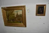 Weston on trent church by Mary Turner, oil on canvas, sold Mar 2026