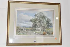 In the cotswolds by David Bates, watercolour on paper, sold Mar 2026
