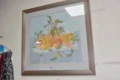RSA, RSW (BRITISH 1929-2017) 'GOLDEN STILL LIFE', a still life study of yellow by Barbara Balmer, watercolour on paper, sold Mar 2026