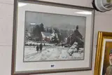 Caldy village by George Thompson, 1996, pastel on paper, offered Mar 2026