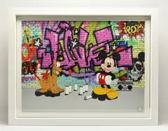 Graffiti friends by Dylan Izaak, mixed media, sold Feb 2026