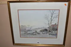 A frosty morning by John Maclaren, watercolour on paper, sold Feb 2026