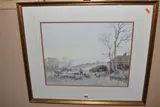 A frosty morning by John Maclaren, watercolour on paper, sold Feb 2026
