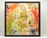 Marilyn monroe iii by Srinjoy Gangopadhyay, mixed media on board, sold Feb 2026