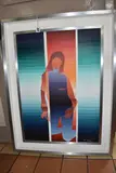 A stylised portrait of a female figure by Silvano Cozzani, acrylic on canvas, offered Feb 2026