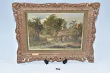 Rural settlement by Joseph Thors, oil on board, sold Feb 2026