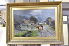 The village of glencoe, argyllshire by Henry Hadfield Cubley, 1889, oil on canvas, sold Feb 2026