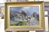 The village of glencoe, argyllshire by Henry Hadfield Cubley, 1889, oil on canvas, sold Feb 2026