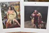 The painter with janine pecorini by Robert Lenkiewicz, print, sold Feb 2026
