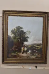 Gypsy encampment by Joseph Horlor, oil, sold Feb 2026