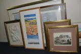 to include a signed Spencer Hodges print 'White Egrets', a signed by Six Signed Prints And Etchings, print, sold Feb 2026