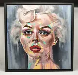 Marilyn study #2 by Rich Parker, 2023, oil on canvas, sold Jan 2026