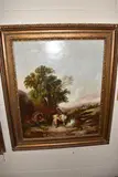 Gypsy encampment by Joseph Horlor, oil, offered Jan 2026