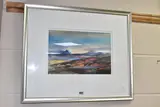 Hills of skye from arisaig by Tom Shanks, watercolour on paper, sold Jan 2026