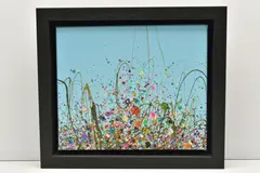 Spring garden sparkle by Jenny Bardell, mixed media on canvas, sold Jan 2026