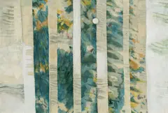 Untitled by Jack Pender, Mixed media with fabric collage on canvas, offered Jun 2026