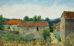 Untitled by Christopher Hall, Oil on board, offered Jun 2026