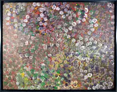 Untitled by Emily Kam Kngwarreye, Mixed media on canvas, sold Mar 2026