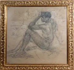 Untitled by Oliver Messel, Charcoal and chalk, signed Messel, lower right, sold Mar 2026