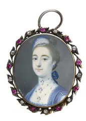 Untitled by Gustavus Hamilton, Watercolour on ivory, oval, in a gilt metal and paste frame35 x, sold Mar 2026
