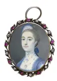 Untitled by Gustavus Hamilton, Watercolour on ivory, oval, in a gilt metal and paste frame35 x, sold Mar 2026