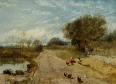 Untitled by Edward Hargitt, Oil on board, sold Mar 2026