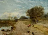 Untitled by Edward Hargitt, Oil on board, sold Mar 2026