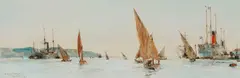 Untitled by Charles Dixon, Watercolour with pen and ink, sold Mar 2026