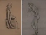 Untitled by Harry Mileham, charcoal, offered Mar 2026