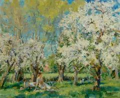The Merry Month of May by Wilfrid de Glehn, Oil on canvas, sold Dec 2025