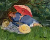 Jessie at the Moulin Signed Paul Maze by Paul Maze, Oil on canvas, offered Dec 2025