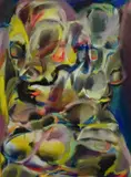 Entwined Figures Signed and dated PARITOSH SEN/ 1971 by Paritosh Sen, Oil on canvas laid on panel, sold Dec 2025