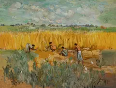 The Reapers Signed and dated P by Paritosh Sen, Oil on canvas, sold Dec 2025