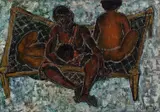 Untitled by Anju Gupta, Oil on canvas laid on board, sold Dec 2025
