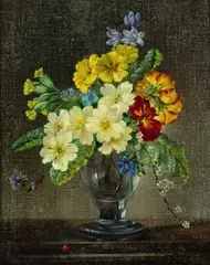 Springtime Flowers Indistinctly by Cecil Kennedy, Oil on canvas, offered Dec 2025