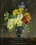 Springtime Flowers Indistinctly by Cecil Kennedy, Oil on canvas, offered Dec 2025