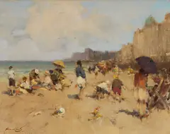 Cloudy Day by Ken Moroney, Oil on board, sold Dec 2025