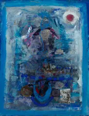 Untitled Signed Nissan Engel by Nissan Engel, Mixed media on paper, sold Dec 2025