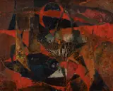 Still life with a bowl of fruit Signed and dated RY/ZA/57 by Ryszard Zajac, Oil on board, offered Dec 2025
