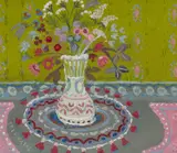 Vase with Daisies Signed FRED YATES by Fred Yates, Oil on canvas, sold Dec 2025
