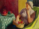 Woman Seated by Jo Jones, Oil on canvas, sold Dec 2025