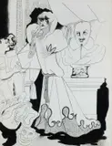 The Actress by Edward Burra, Watercolour and pencil with pen and ink, sold Dec 2025